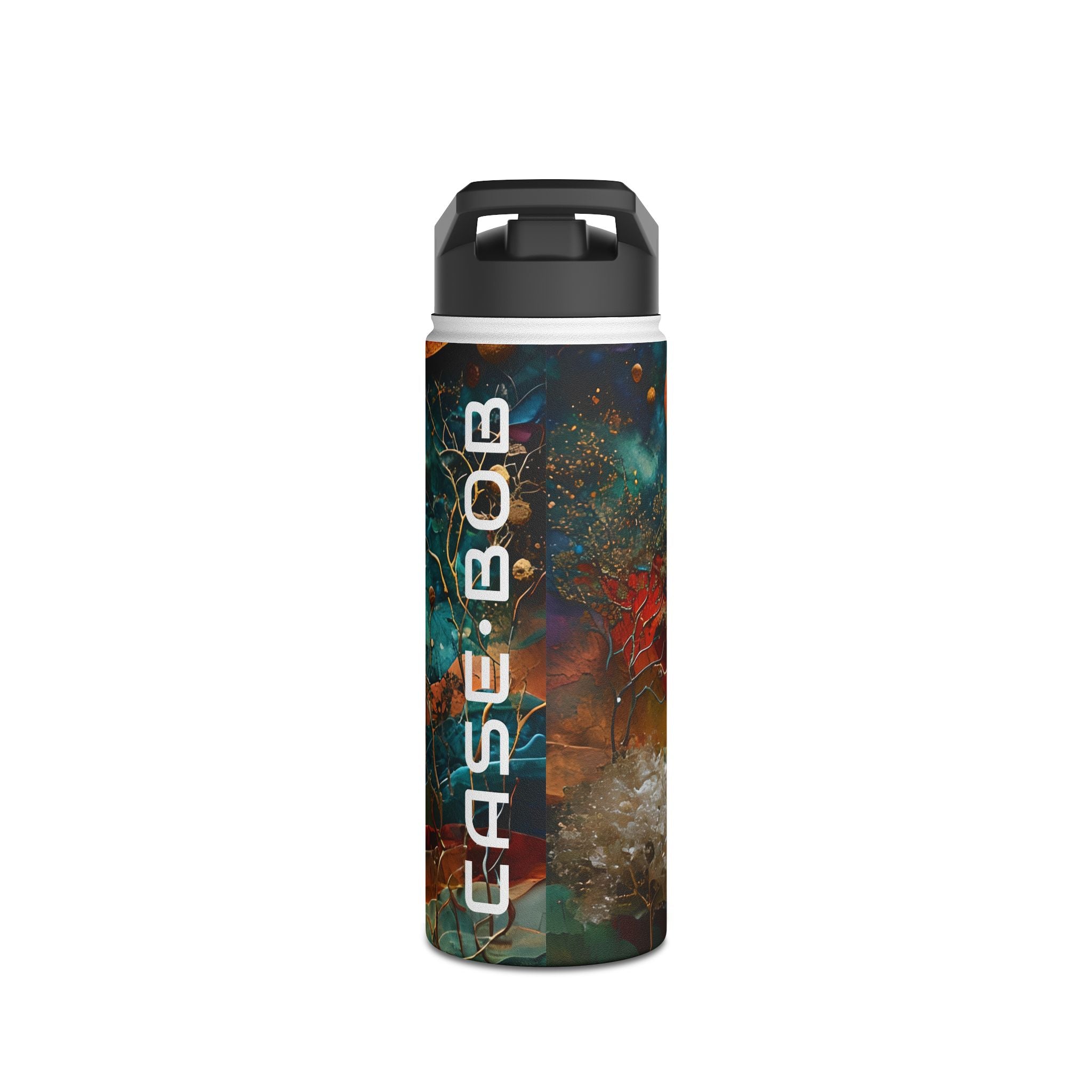 Solar Orbit Orange - Stainless Steel Water Bottle