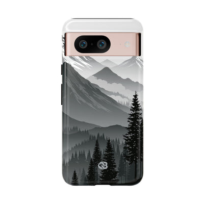 Grey Tough Phone Case for Google Pixel - Granite Ridge Mist