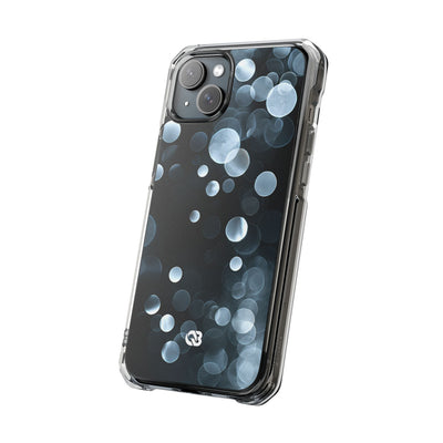 Black Impact MagSafe Phone Case for iPhone - Silver Orbit Glow