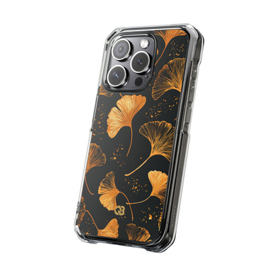 Gilded Ginkgo · Clear Impact Magnetic Phone Case for iPhone · Gold