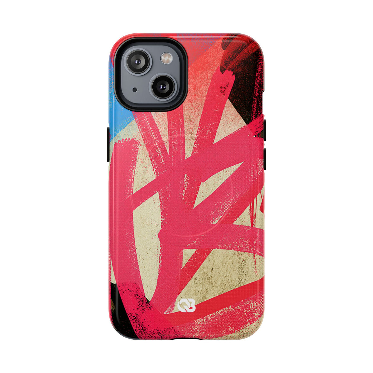 Neon Spray Tag · Tough 2.0 Magnetic Phone Case for iPhone · Pink