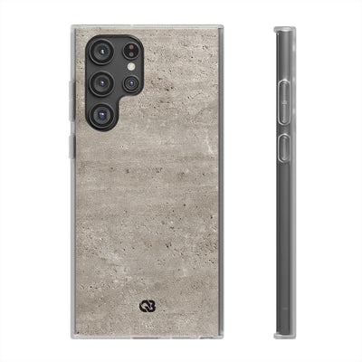 Grey Lite Phone Case for Samsung - Brutalist Stone Grit