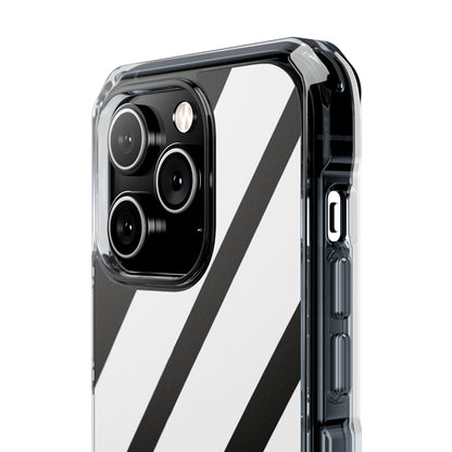 Diagonal Bands Noir iPhone 14 Pro Case - Impact