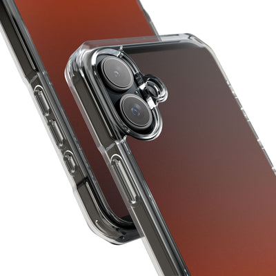 Burnt Amber Spectrum · Clear Impact Magnetic Phone Case for iPhone · Orange