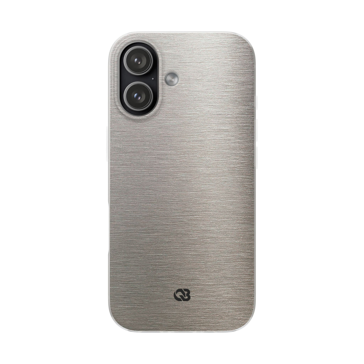 Brushed Silver Alloy · Lite Phone Case for iPhone ·  Silver