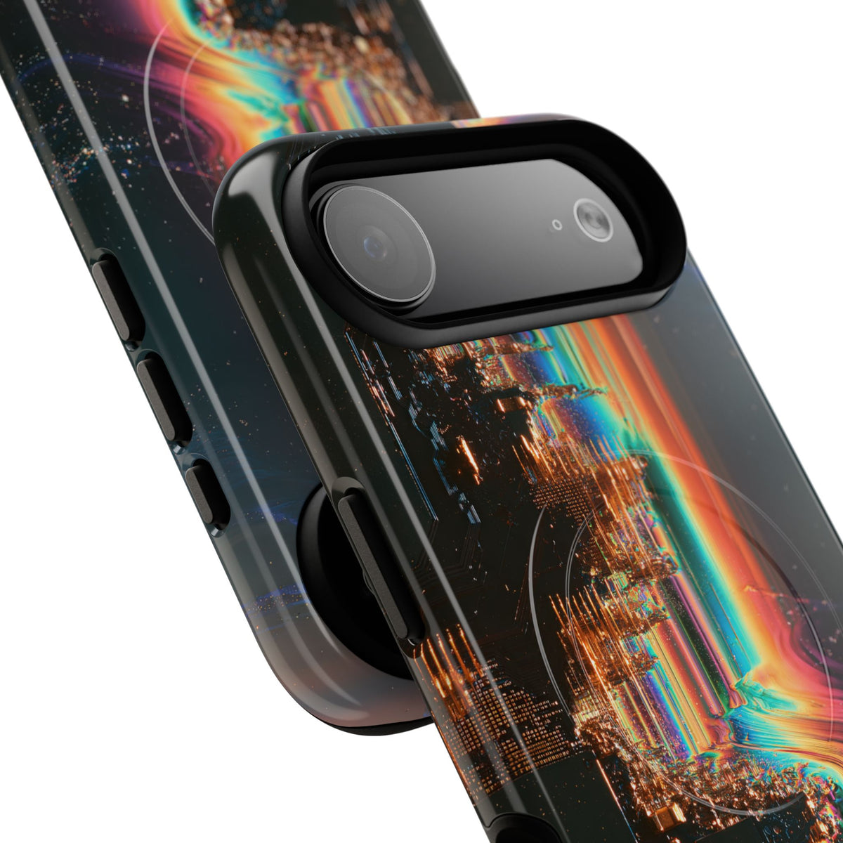Prismatic Circuit · Tough 2.0 Magnetic Phone Case for iPhone · Black