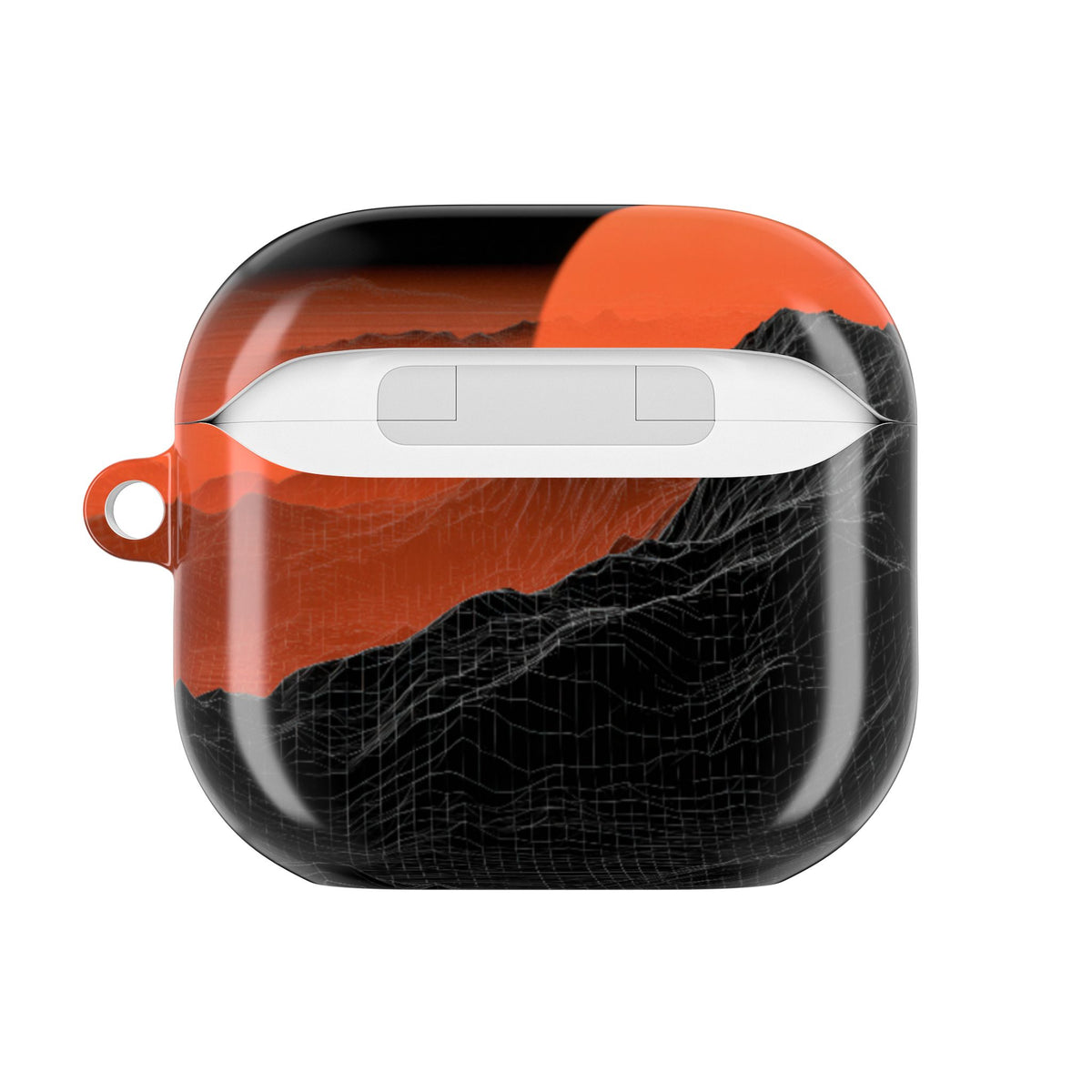 Solar Ridge Mesh · Hard Case for AirPods & AirPods Pro · Black