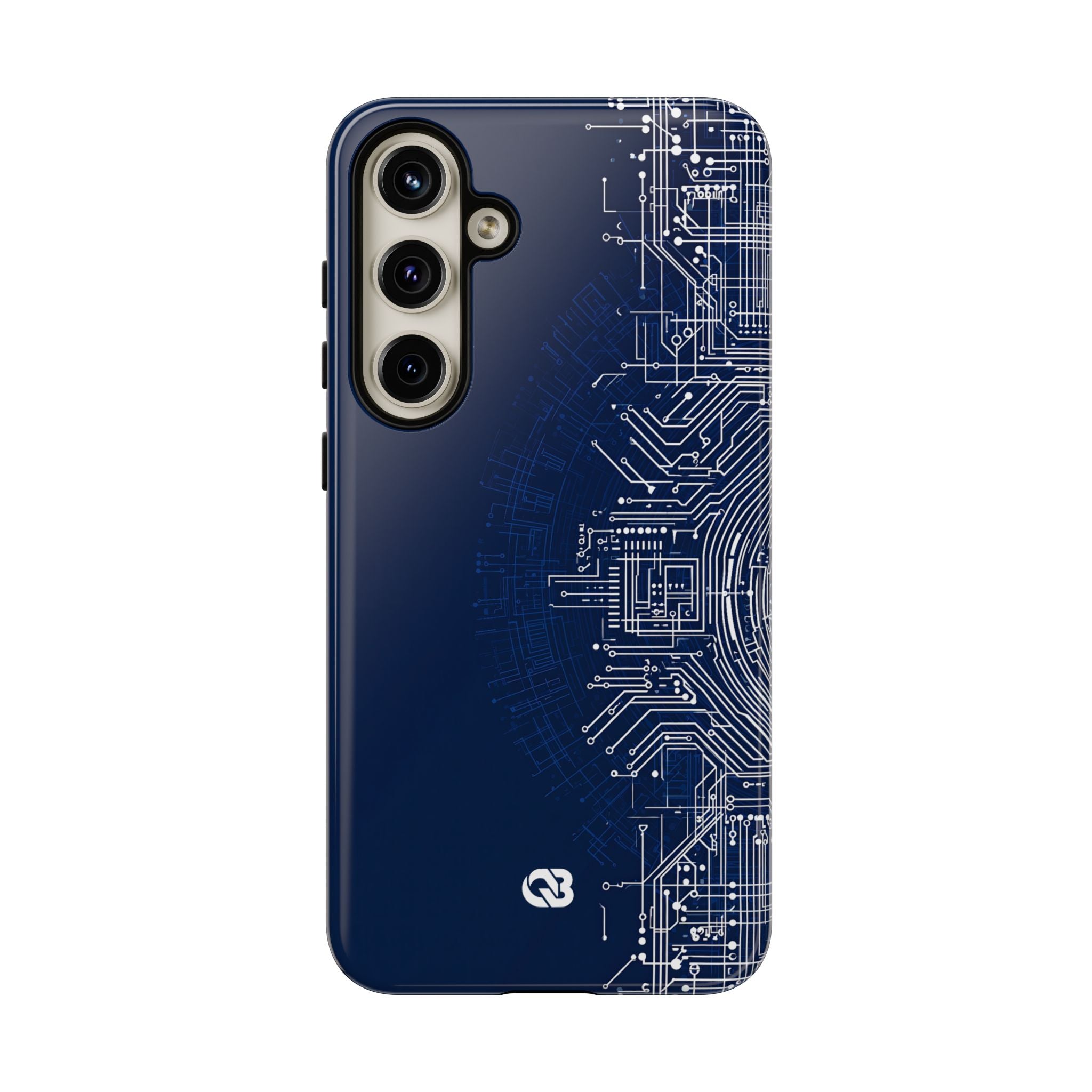 Blue Tough Phone Case for Samsung - Cobalt Circuit Logic