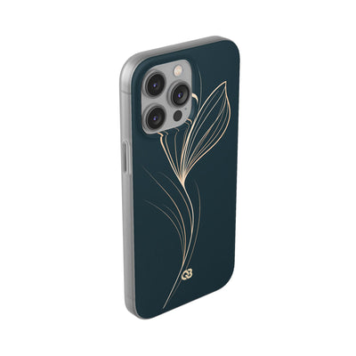 Teal Lite Phone Case for iPhone - Sandstone Silk Flora