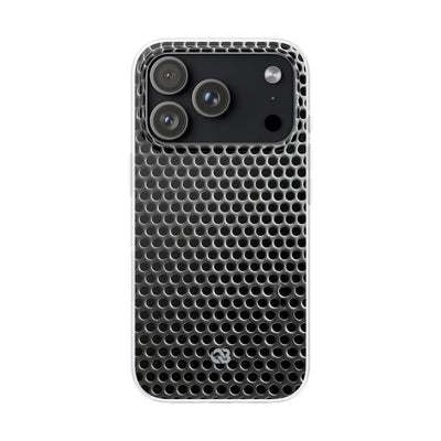 Silver Lite Phone Case for iPhone - Brutalist Steel Mesh