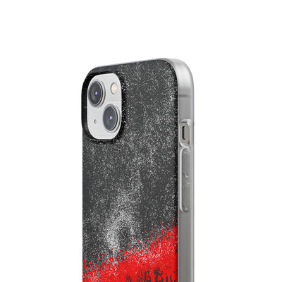 Crimson Noir Drip · Lite Phone Case for iPhone ·  Black