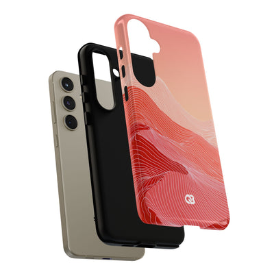Coral Ridge Contours · Tough Phone Case for Samsung · Red