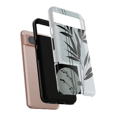 Grey Tough Phone Case for Google Pixel - Sage Bamboo Noir