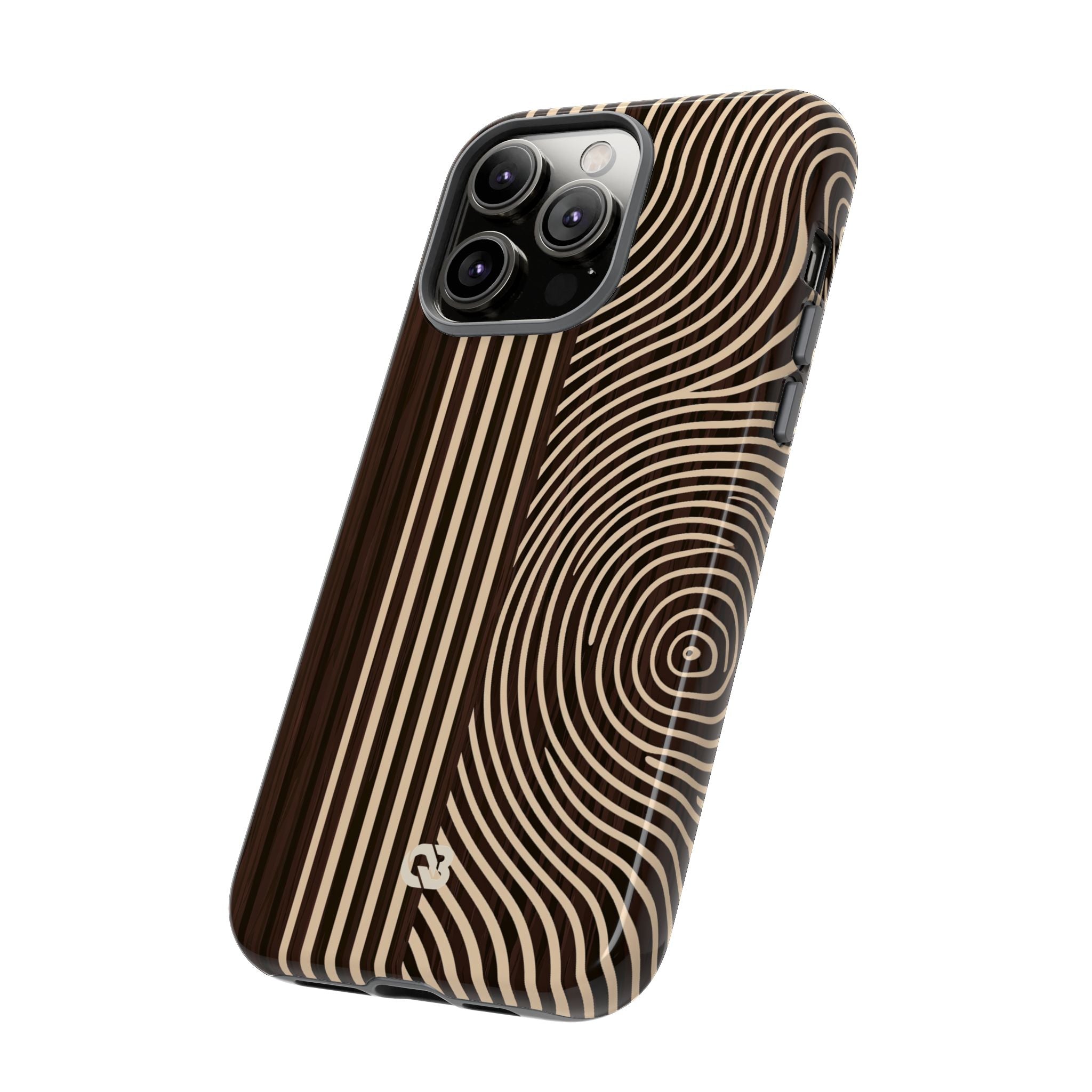 Brown Tough Phone Case for iPhone - Espresso Sand Ridge
