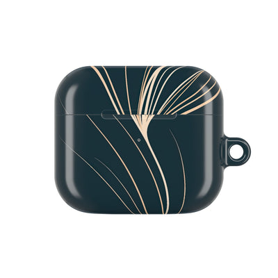 Botanical Contour · Hard Case for AirPods & AirPods Pro · Teal