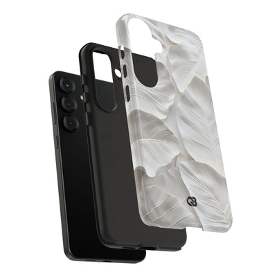 Sculpted Ivory Leaves · Tough Phone Case for Samsung