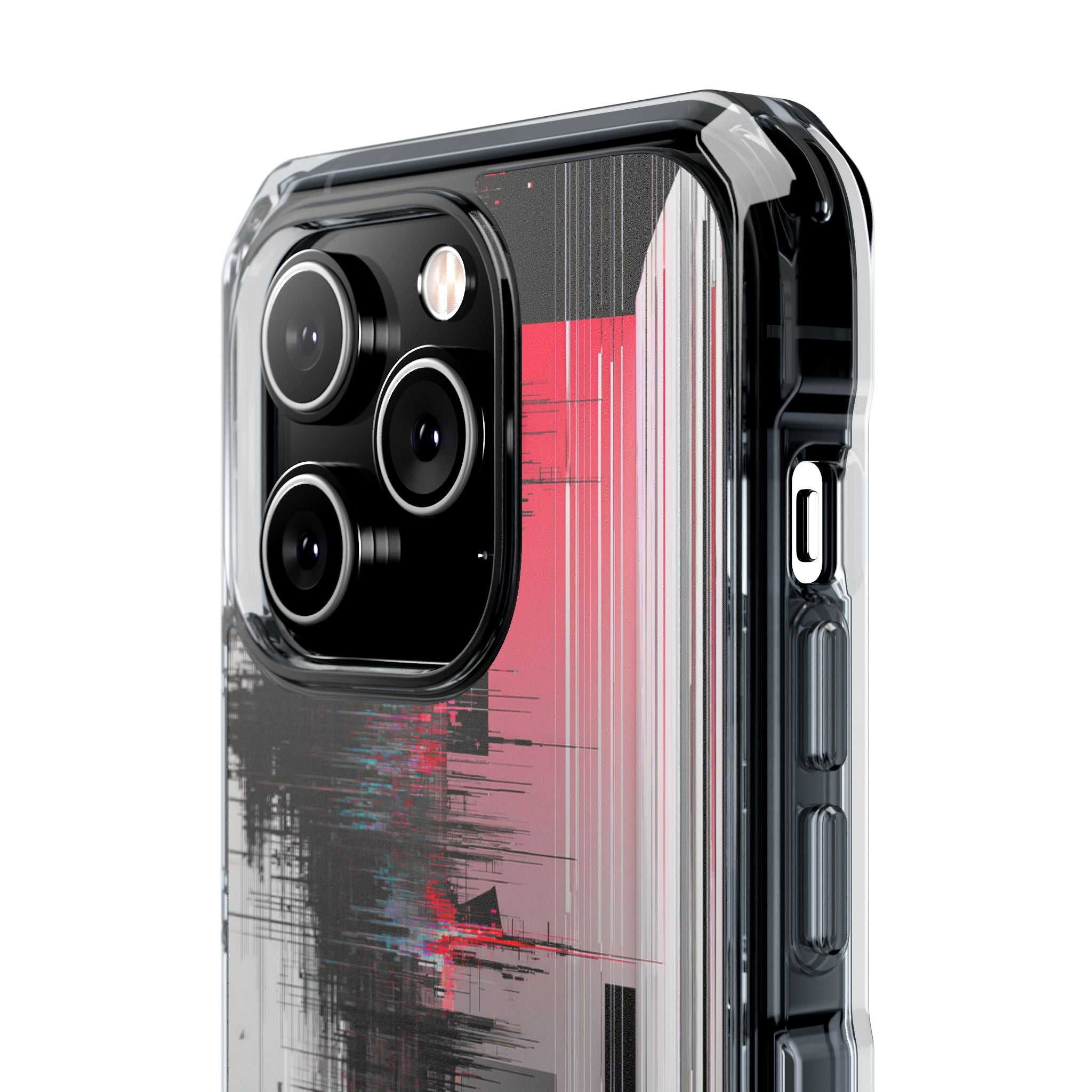 Black Impact MagSafe Phone Case for iPhone - Crimson Data Leak