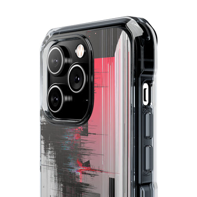 Black Impact MagSafe Phone Case for iPhone - Crimson Data Leak