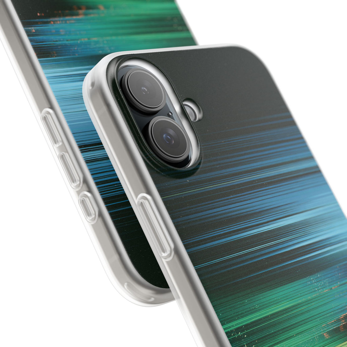 Digital Shoreline Drift · Lite Phone Case for iPhone ·  Teal