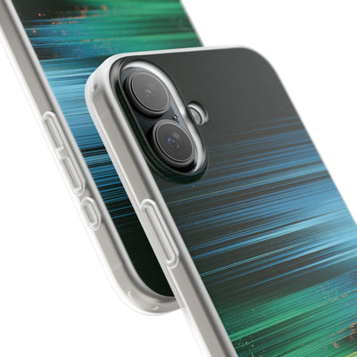 Digital Shoreline Drift · Lite Phone Case for iPhone ·  Teal