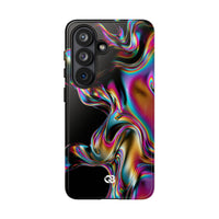 Purple Tough Phone Case for Samsung - Liquid Neon Chrome