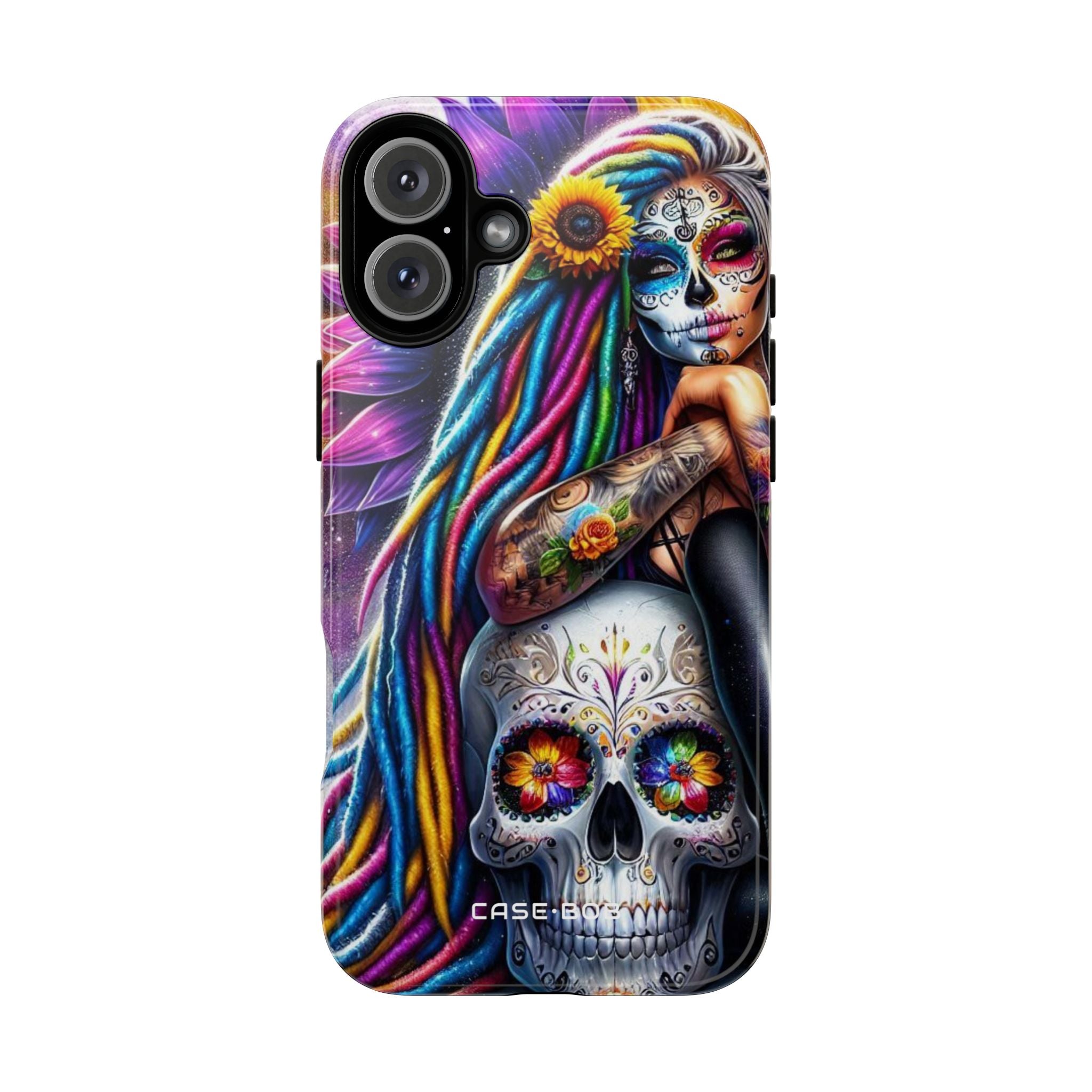 Sugar Skull Halo iPhone 16 Plus Case - Tough