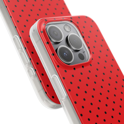 Crimson Punktmatrix iPhone 15 Pro Case - Soft