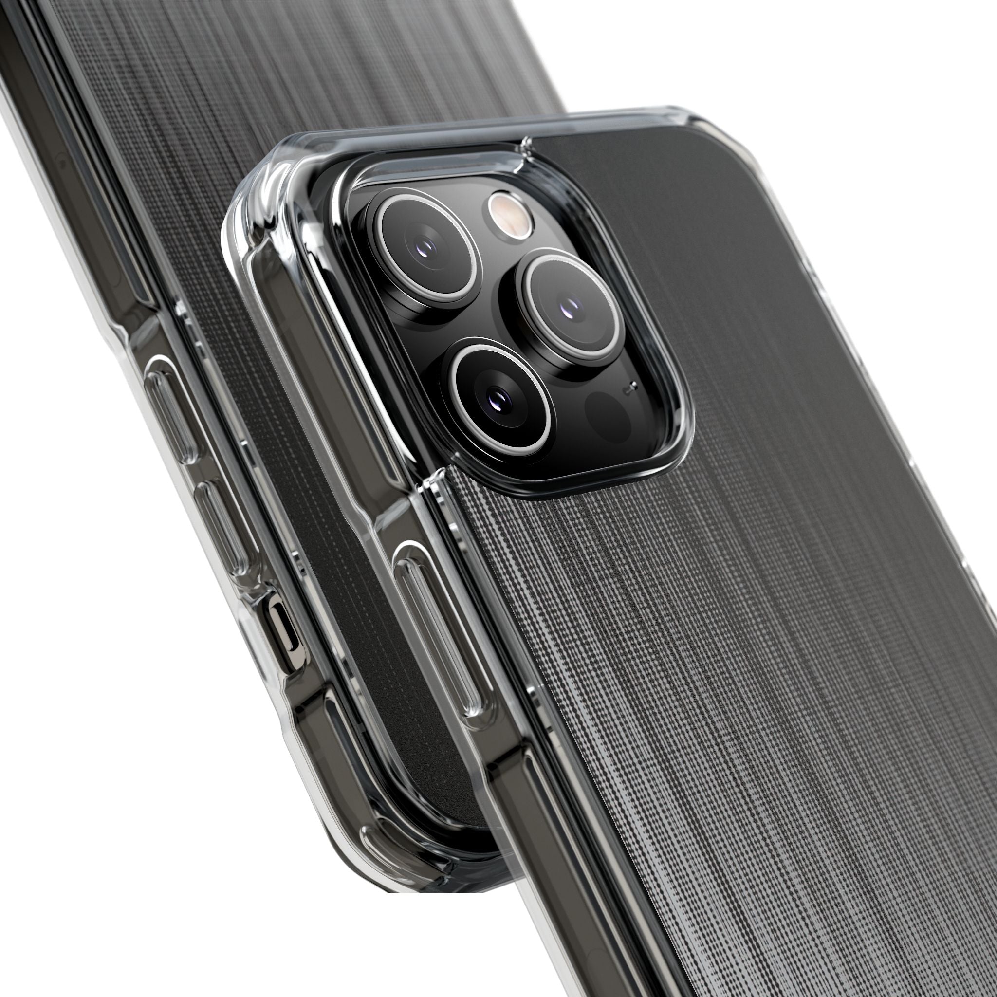 Grey Impact MagSafe Phone Case for iPhone - Static Vertical Dither