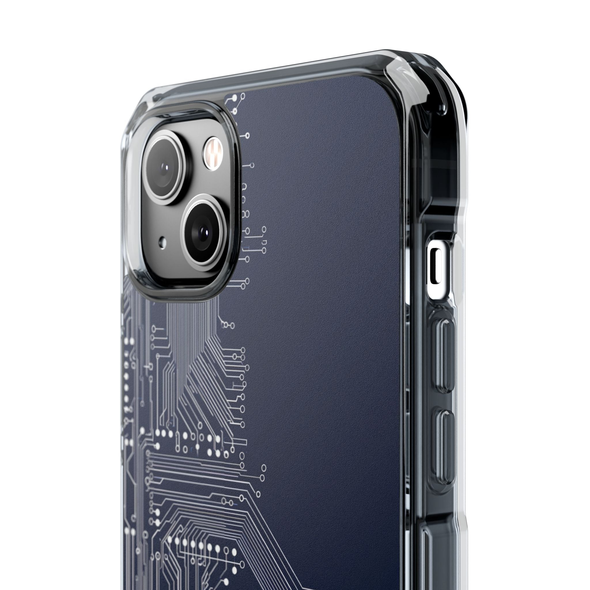 Blue Impact MagSafe Phone Case for iPhone - Cobalt Data Stream