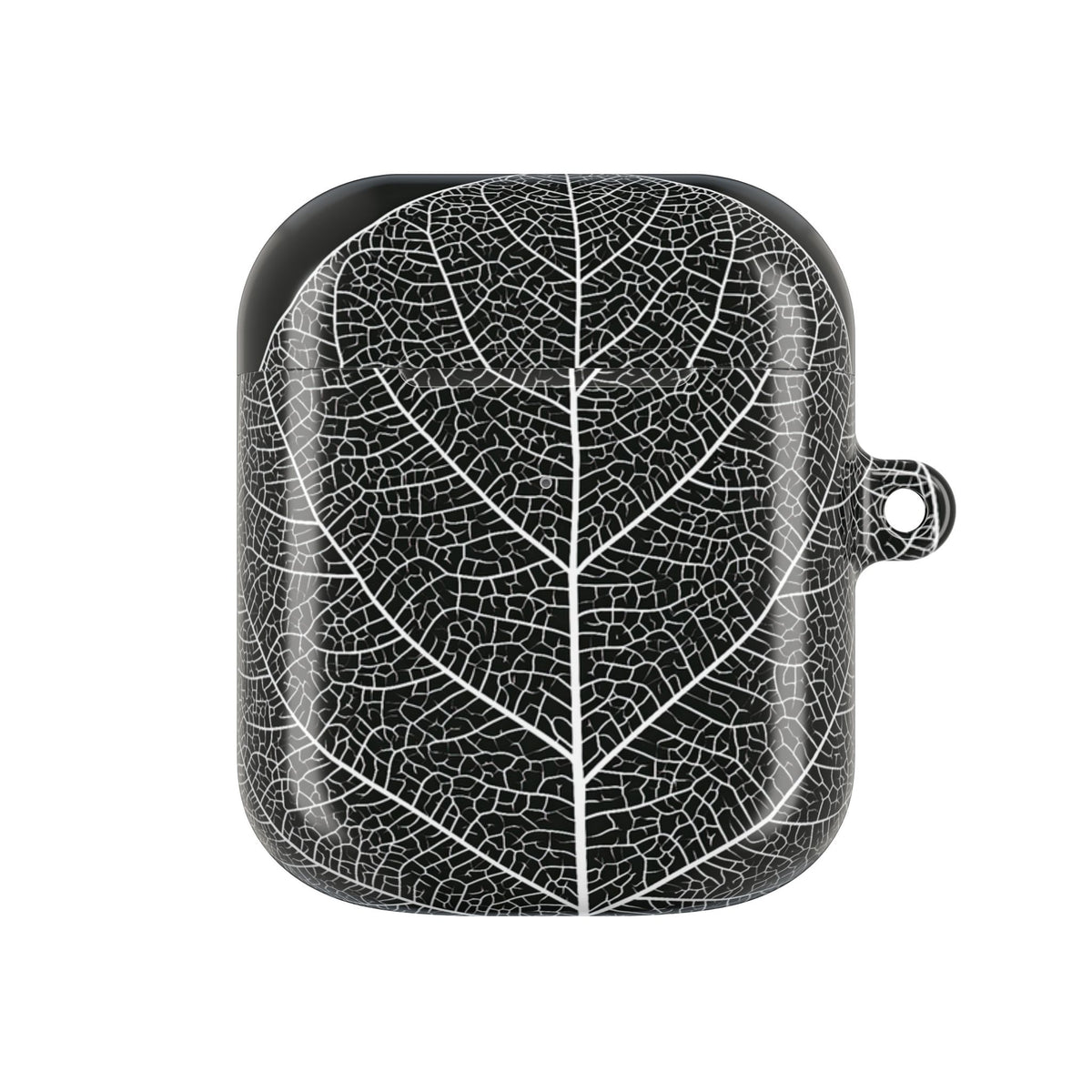 Monochrome Leaf Skeleton · Hard Case for AirPods & AirPods Pro · Black