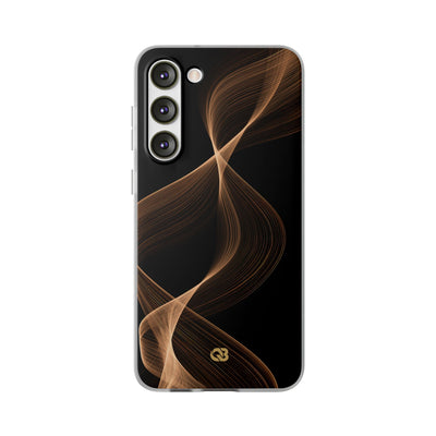 Amber Contour Flow · Lite Phone Case for Samsung · Black