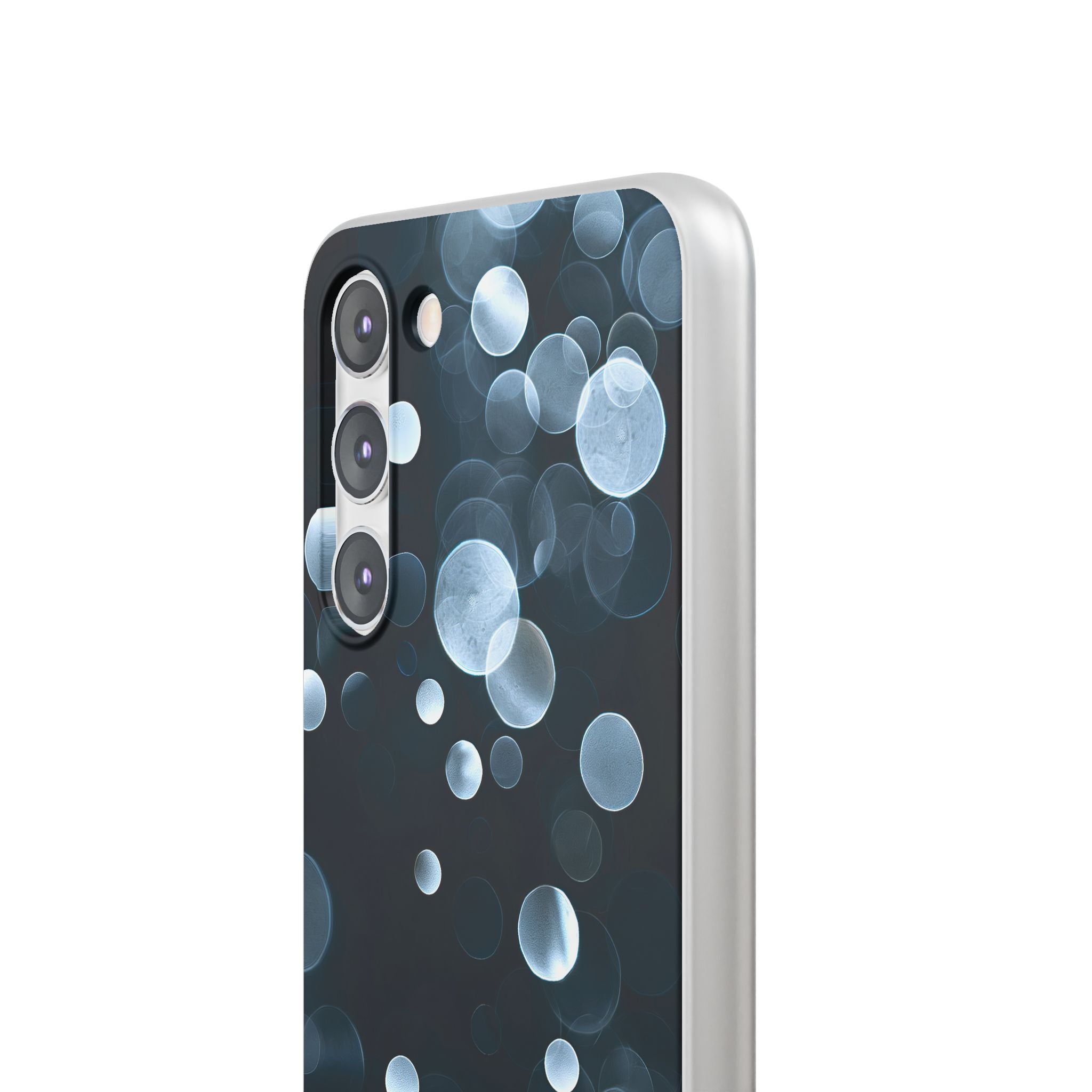 Black Lite Phone Case for Samsung - Silver Orbit Glow
