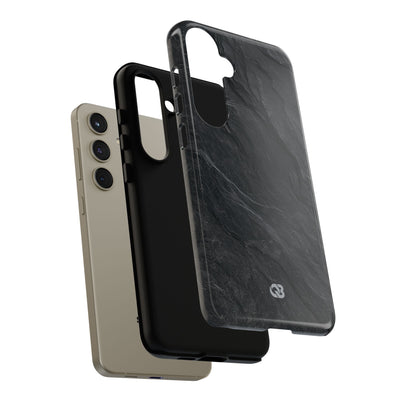 Black Tough Phone Case for Samsung - Midnight Slate Ridge