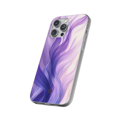 Amethyst Silk Waves · Soft Phone Case for iPhone