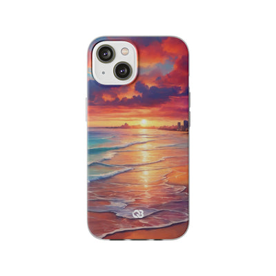 Crimson Shore Horizon · Soft Handyhülle für iPhone