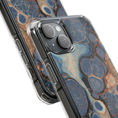 Astral Orb Resonance · Clear Impact Magnetic Phone Case for iPhone · Blue