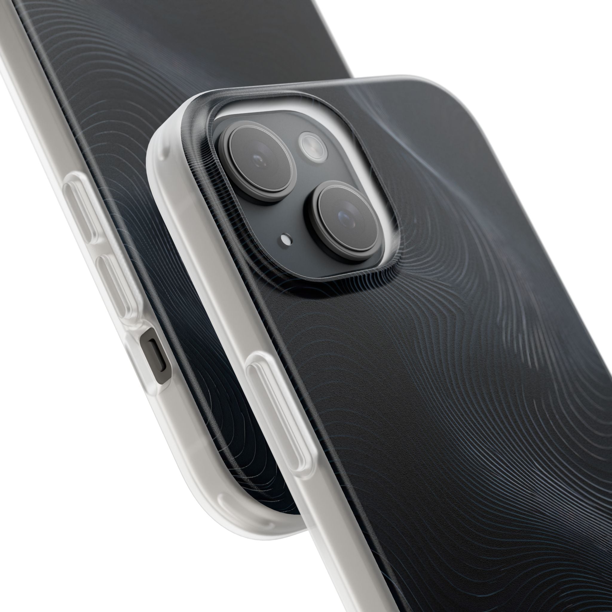 Black Lite Phone Case for iPhone - Obsidian Ridge Flux