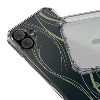 Green Impact MagSafe Phone Case for iPhone - Obsidian Sage Flow