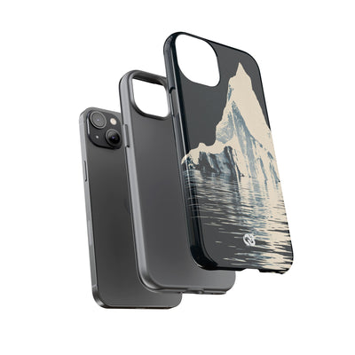 Blue Tough Phone Case for iPhone - Frozen Navy Monolith