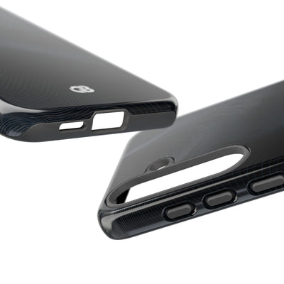 Black Tough Phone Case for Samsung - Obsidian Ridge Flux