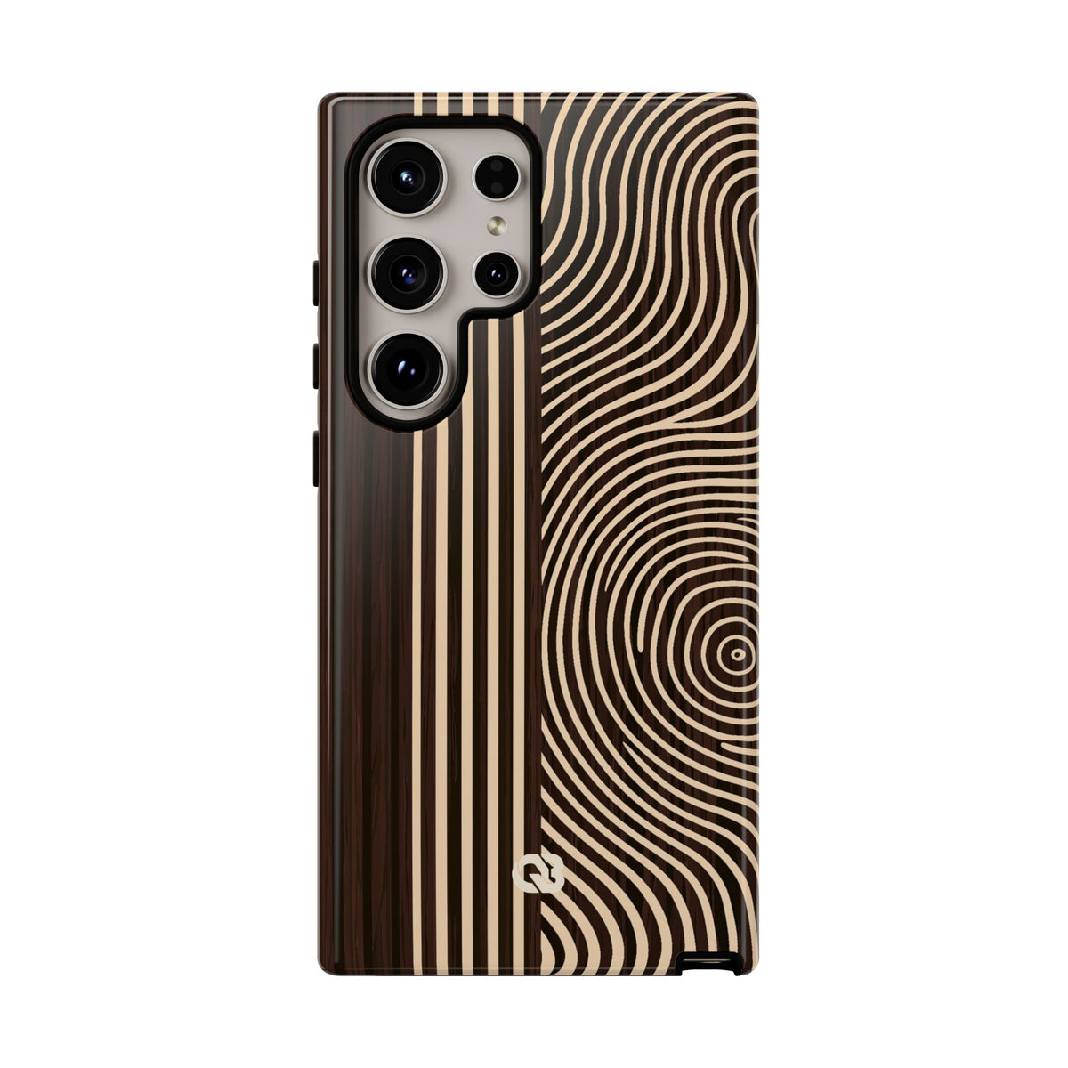 Timber Ring Contour · Tough Phone Case for Samsung · Brown
