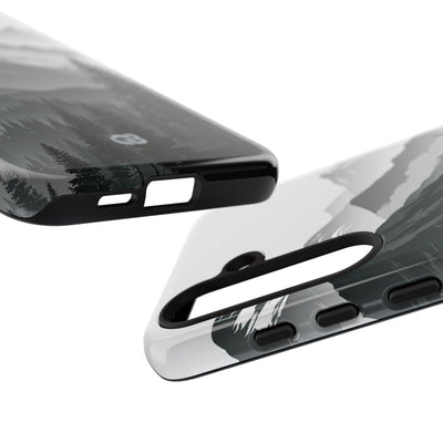 Grey Tough Phone Case for Samsung - Granite Ridge Mist