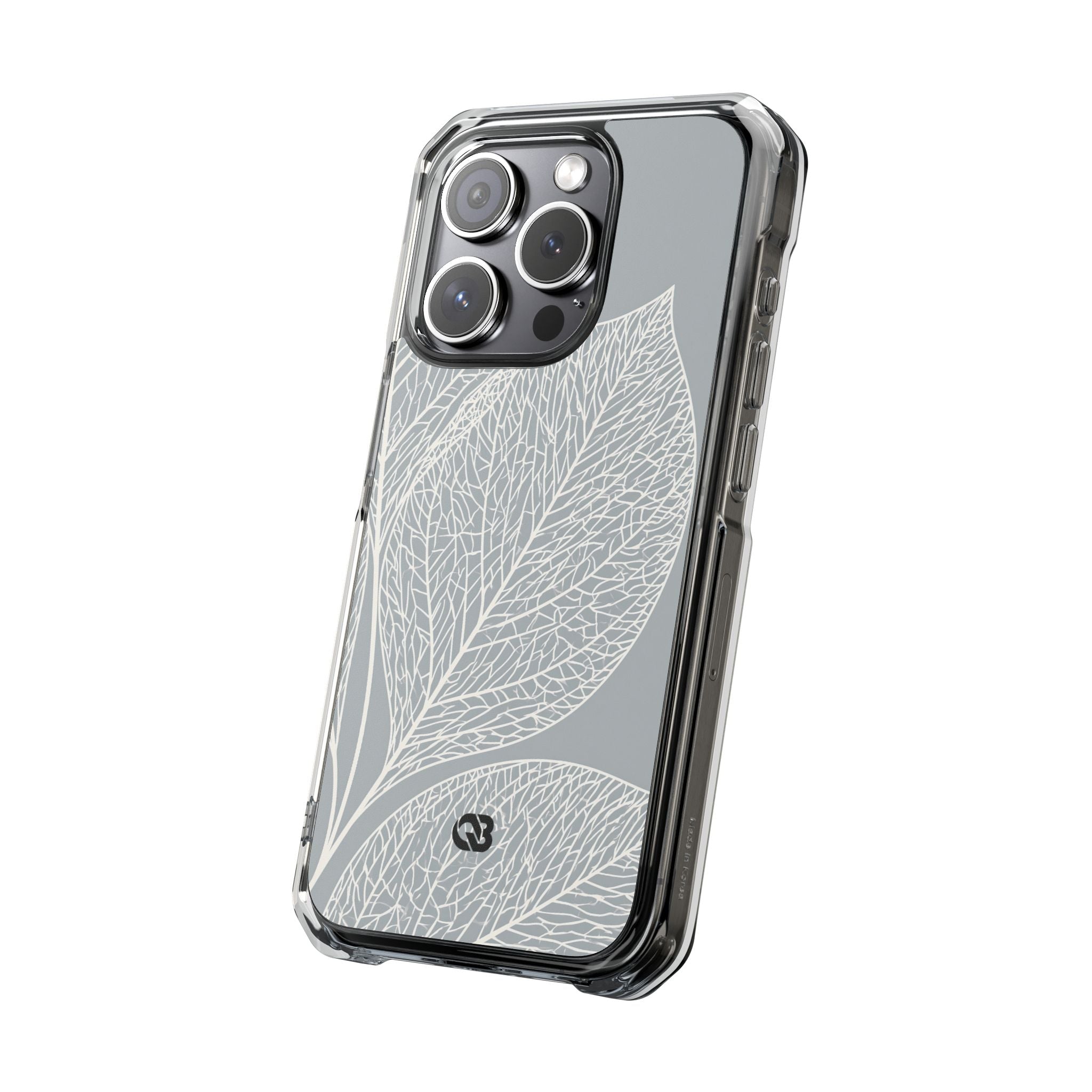 Grey Impact MagSafe Phone Case for iPhone - Frosted Ash Veins