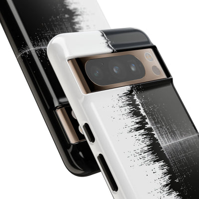 Black Tough Phone Case for Google Pixel - Static Signal Split