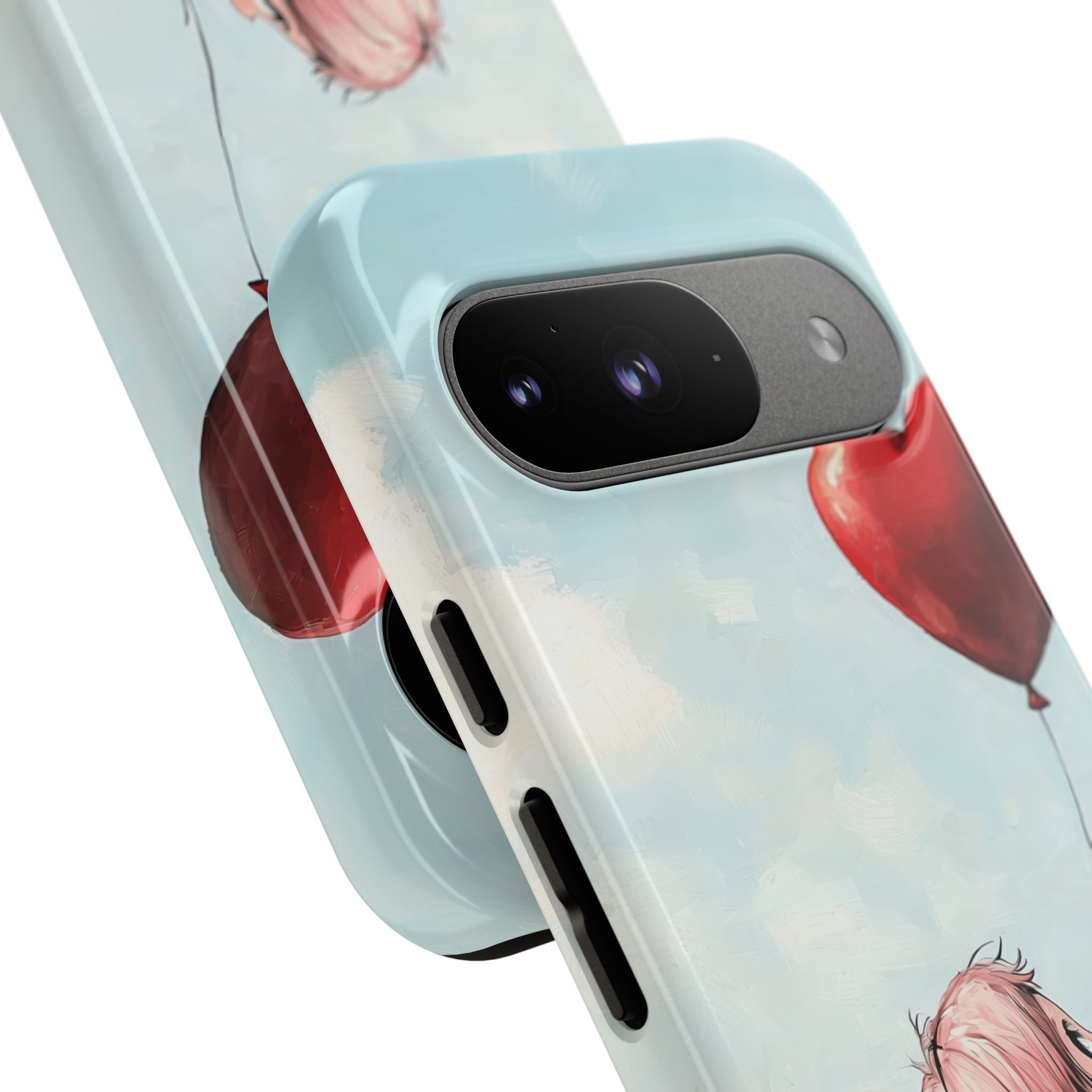 Heart Balloon Glow Google Pixel 9 Case - Tough