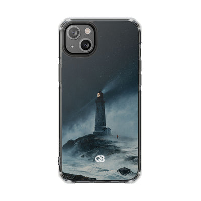 Nordic Coastal Beacon · Clear Impact Magnetic Phone Case for iPhone · Blue