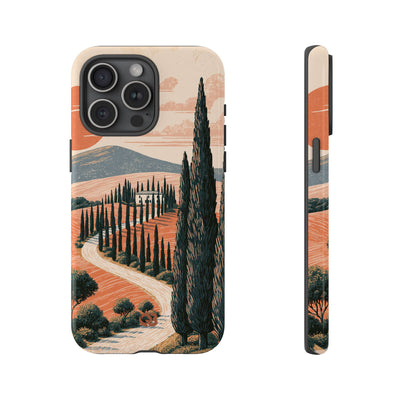 Orange Tough Phone Case for iPhone - Terracotta Ridge Trail
