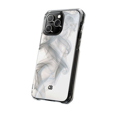 Vapor Noir · Clear Impact Magnetic Phone Case for iPhone ·  White
