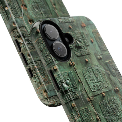 Dynastic Bronze Relief · Tough 2.0 Magnetic Phone Case for iPhone · Green