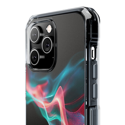 Digital Frequency · Clear Impact Magnetic Phone Case for iPhone · Black